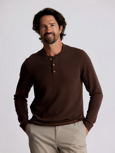 Free Fly Men’s Waffle Long Sleeve Henley @ 40% OFF
