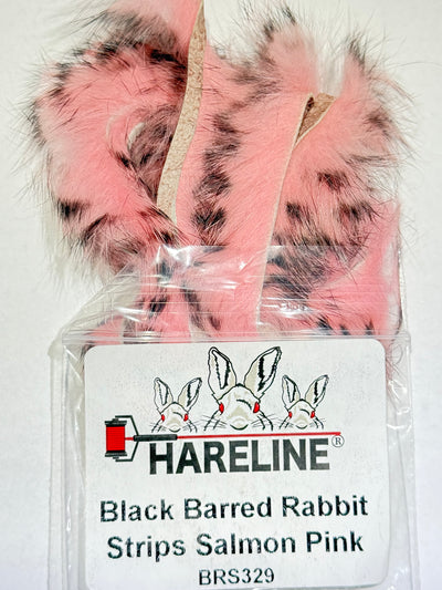 Hareline Black Barred Rabbit Strips