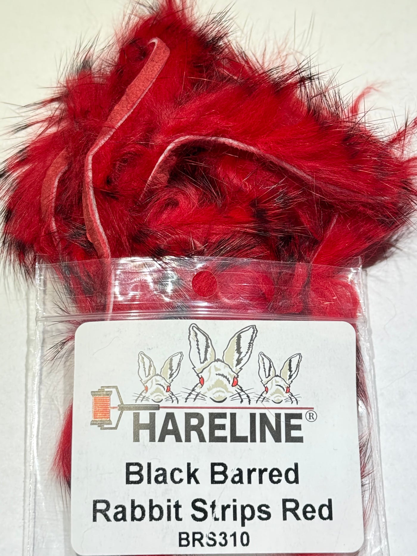 Hareline Black Barred Rabbit Strips