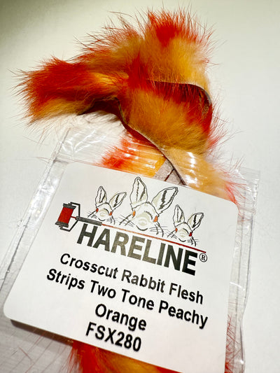 Hareline Crosscut Two Tone Rabbit Strips