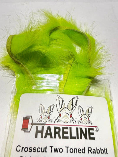 Hareline Crosscut Two Tone Rabbit Strips