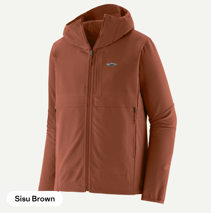 Patagonia Men's R1 TechFace Fitz Roy Trout Hoody On Sale 40% OFF!