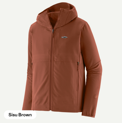 Patagonia Men's R1 TechFace Fitz Roy Trout Hoody On Sale 40% OFF!