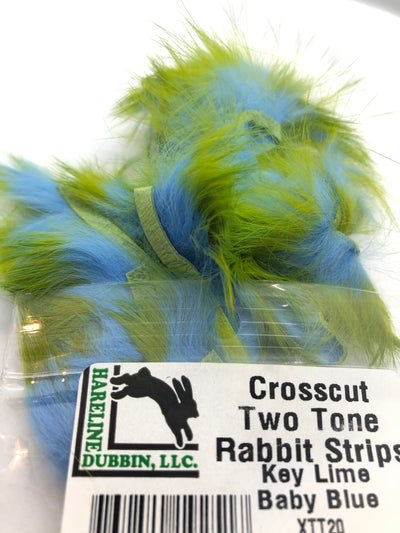 Hareline Crosscut Two Tone Rabbit Strips