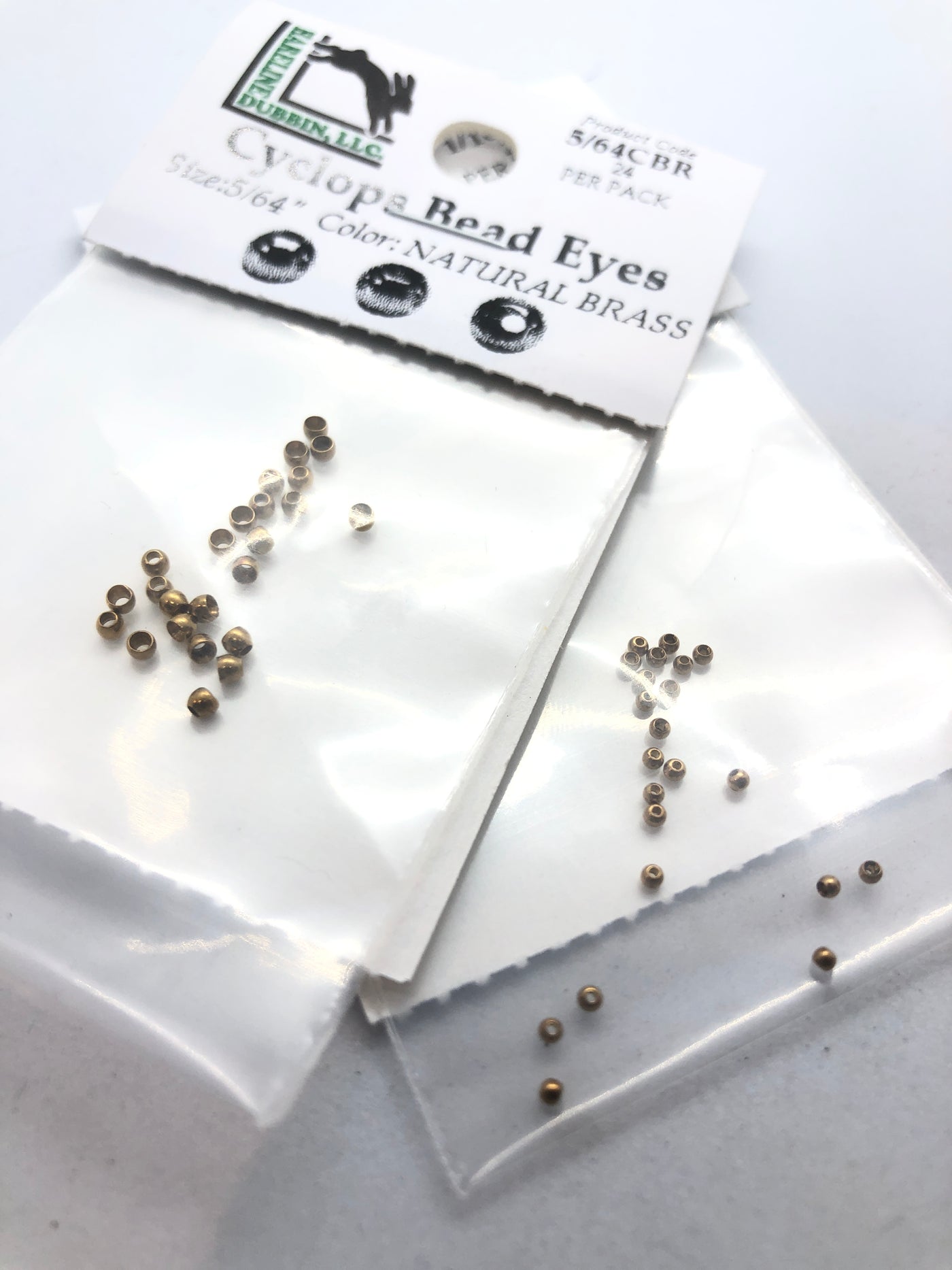 Hareline Dubbin Brass Cyclops Beads now @ 40% OFF