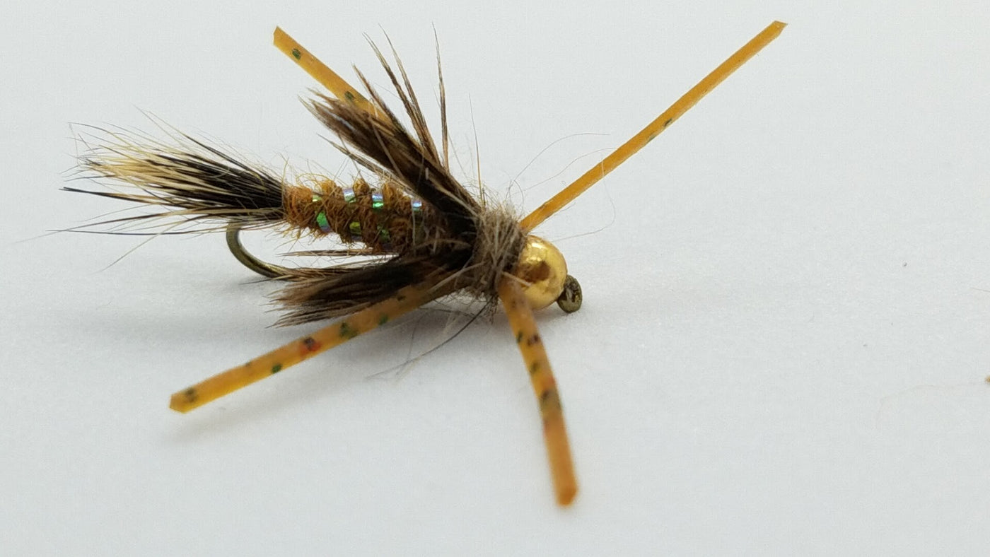 Gold Bead Rubberleg Squirrel Nymph