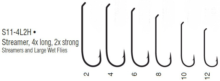 Gamakatsu S11 Streamer Hook 4x Long 2x Strong