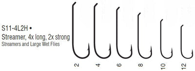 Gamakatsu S11 Streamer Hook 4x Long 2x Strong