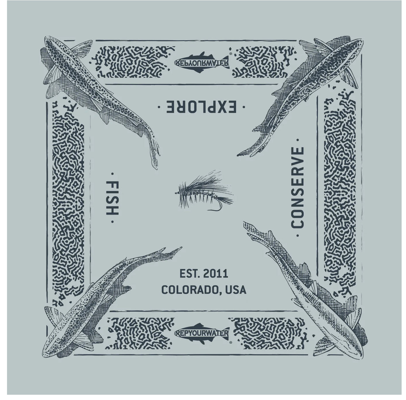 Rep Your Water Fishy Bandana