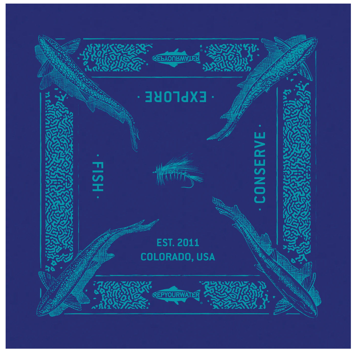 Rep Your Water Fishy Bandana