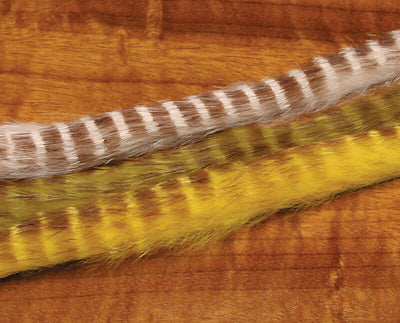 Hareline Brown Barred Rabbit Strips