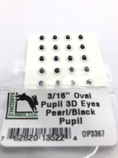 Hareline 3D Adhesive Eyes