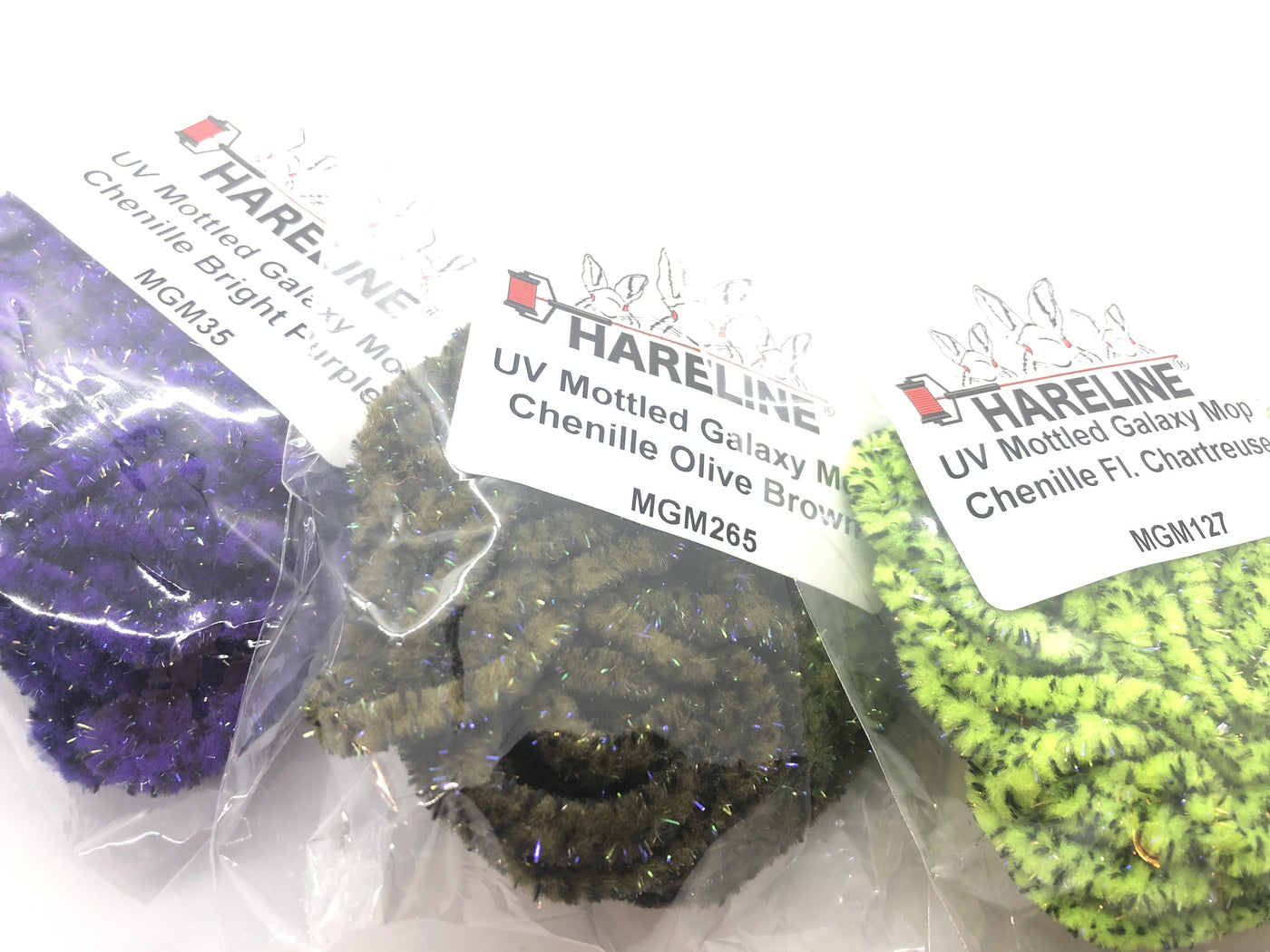 Hareline Dubbin UV Mottled Galaxy Mop Chenille