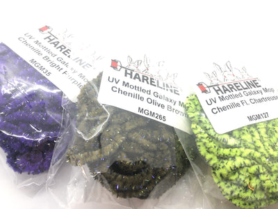 Hareline Dubbin UV Mottled Galaxy Mop Chenille