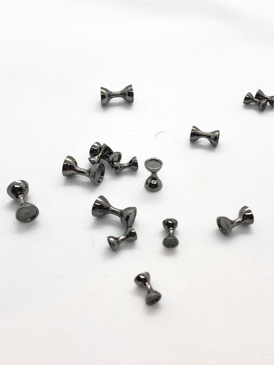 Hareline Dubbin Flat End Tungsten Hour Glass Eyes