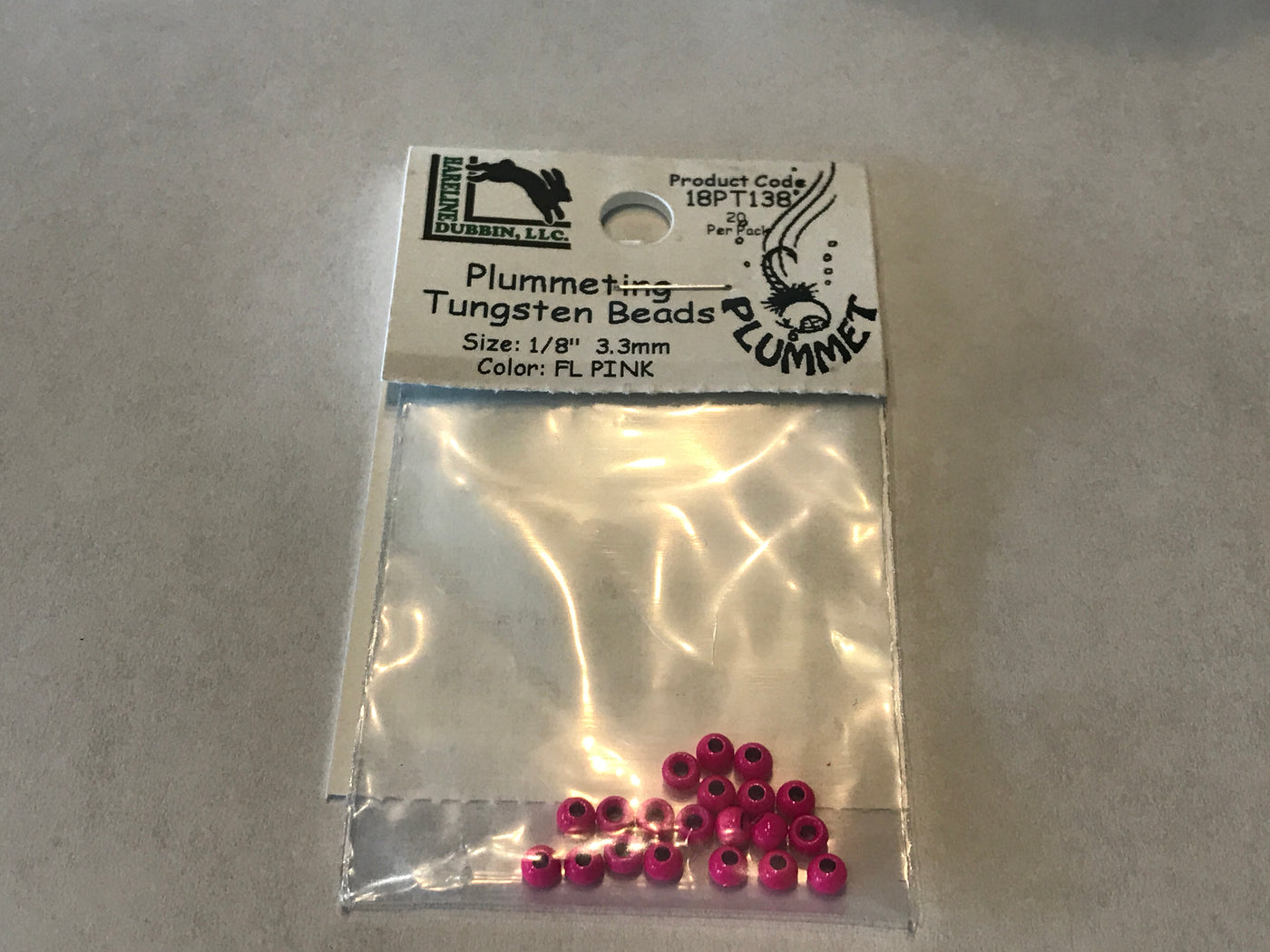 Hareline Dubbin Plummeting Tungsten Beads Fl. Pink now @ 40 % OFF